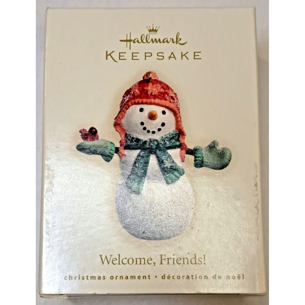Hallmark Keepsake Ornament 2007 Welcome Friends Snowman Linda Sickman PR4093